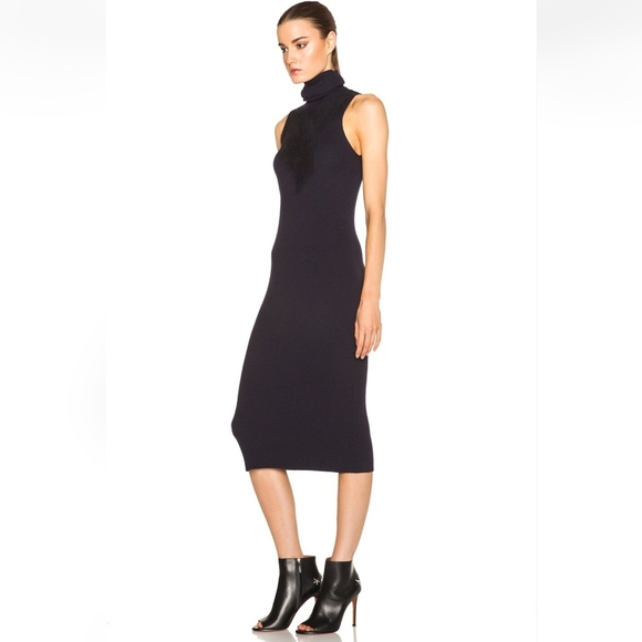 Rag & Bone Salute Carolyn Sleeveless Turtleneck Navy Dress Sz XXS EUC MSRP $475 - Picture 4 of 9